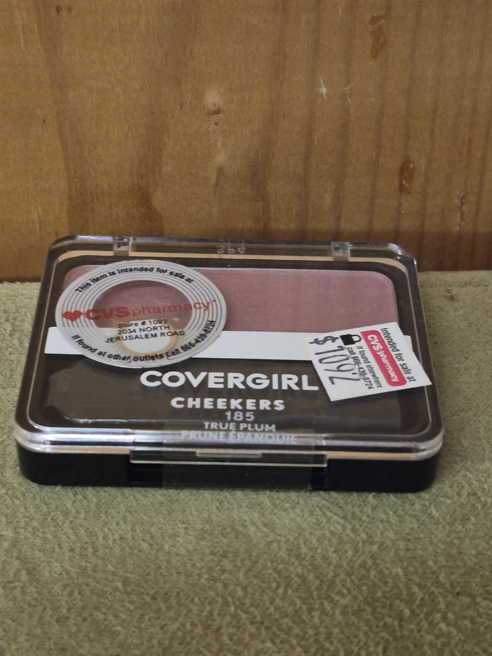 Covergirl Cheekers Blush #185 True Plum NEW Sealed